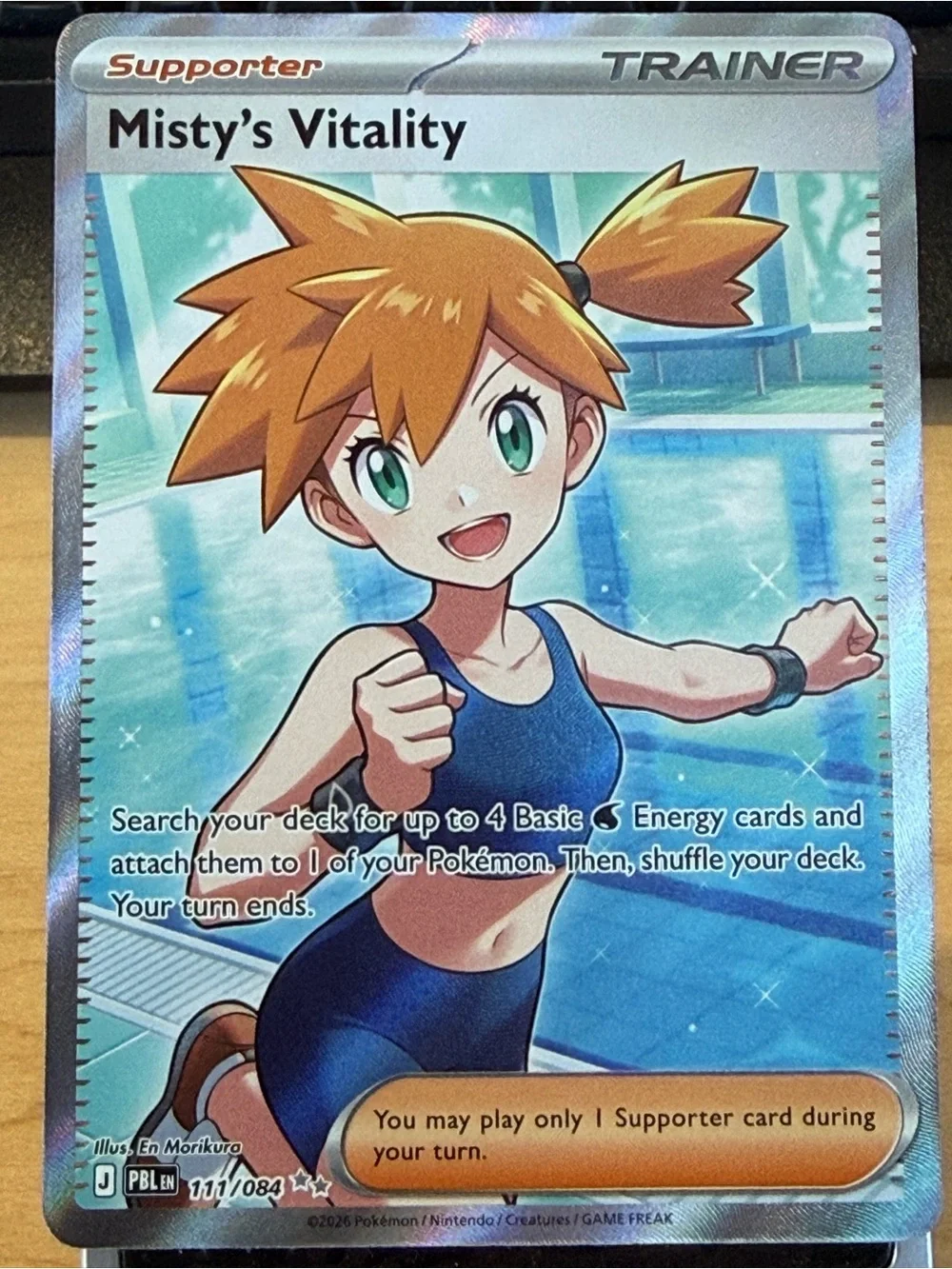 Pokemon Misty's Vitality - Blue & Orange Artwork